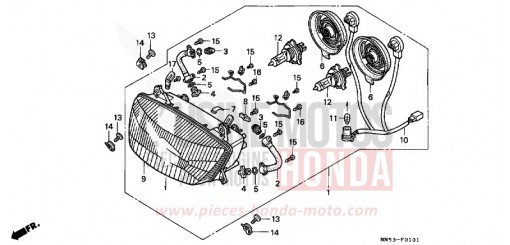 PROJECTEUR (1) CBR1000FK de 1989